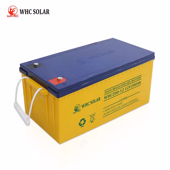 Batería de almacenamiento solar de gel de ciclo profundo con inversor de 12V aprobado por CE 200ah