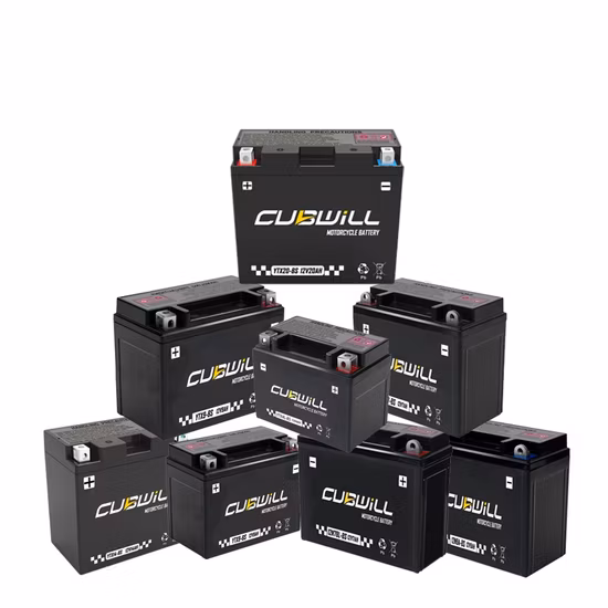 Baterías de batería de motor de plomo ácido VRLA MF SLA de gel sin mantenimiento selladas OEM y ODM para la mayoría de las motocicletas (YTZ5S-BS)